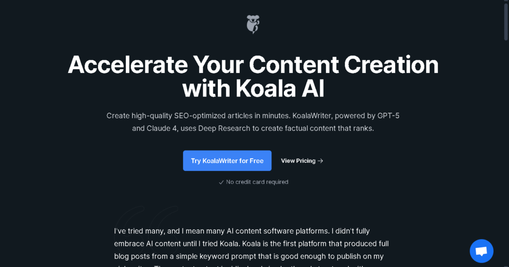 Koala ai writer