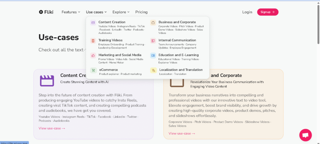 Fliki ai use-cases