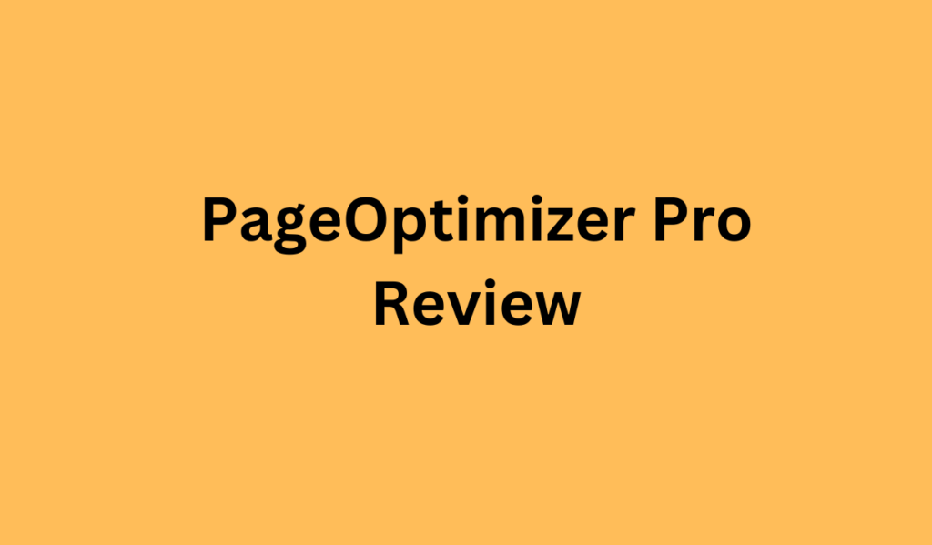 PageOptimizer Pro Review 