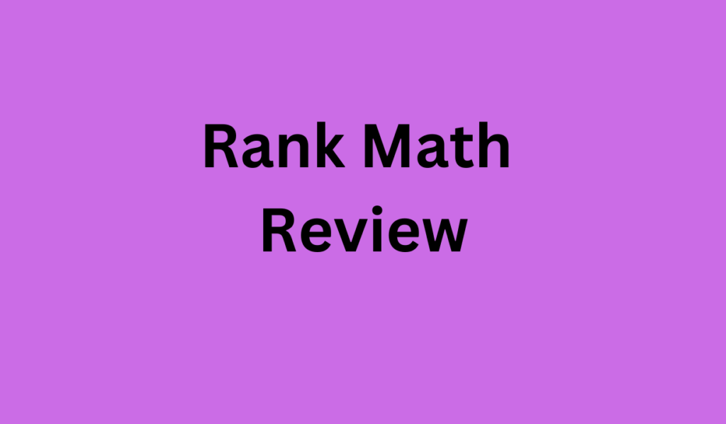 Rank Math Review 