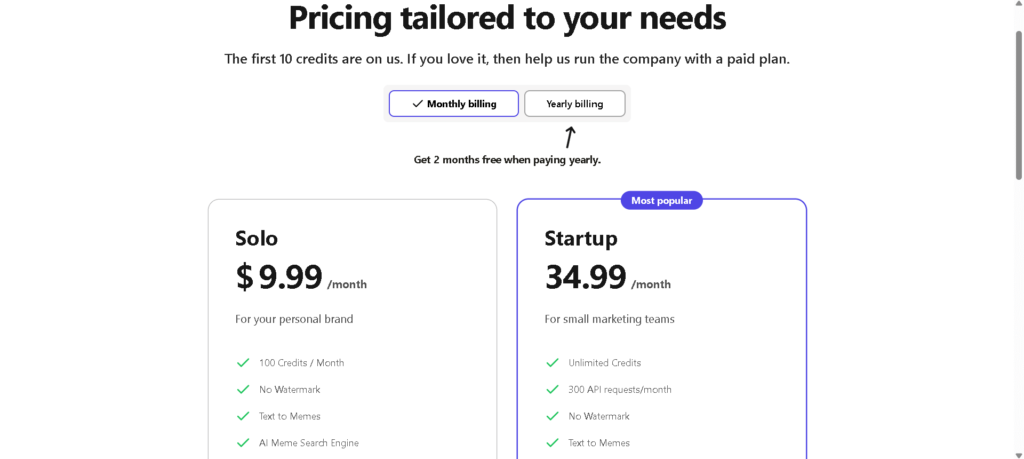 Supermeme ai pricing
