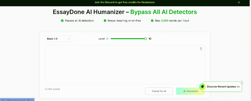 EssayDone ai humanizer