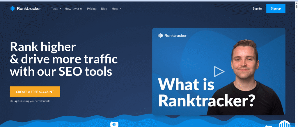 Rank Tracker-home page