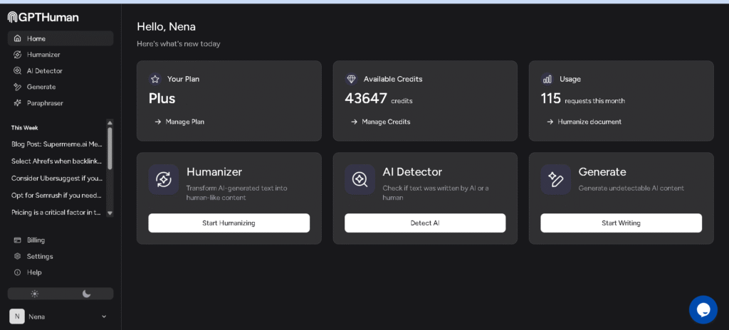 GPTHuman-UI