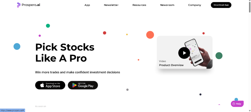 Prospero ai review of homepage