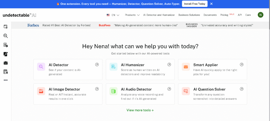 UI page