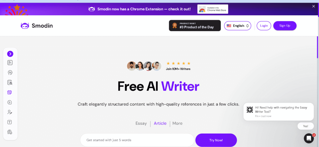 Smodin ai writer