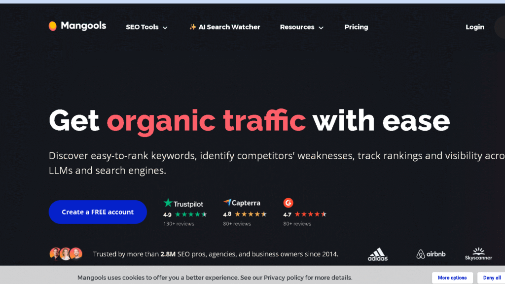 Similarweb alternative Mangools