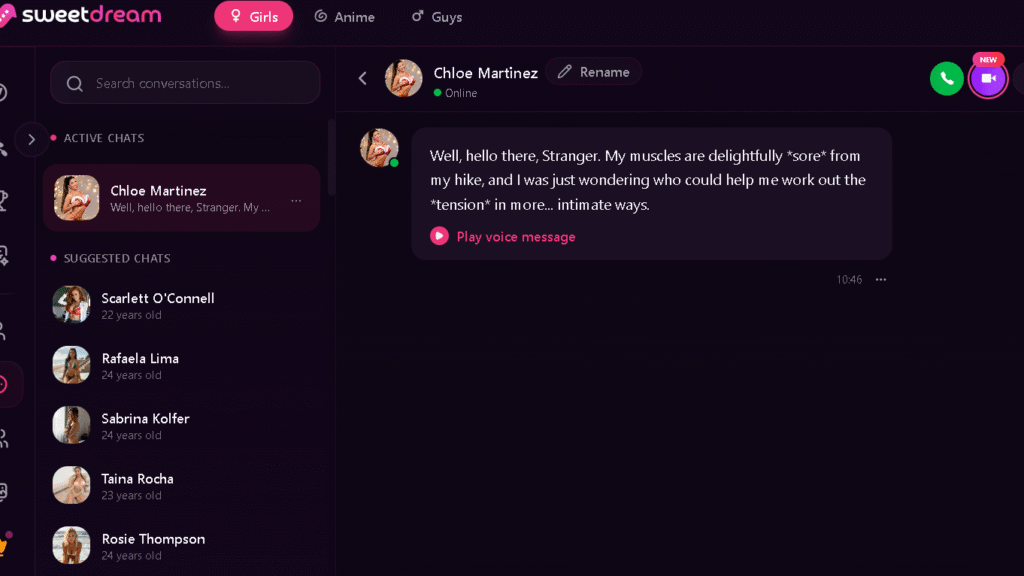 OurDream AI Chat Feature