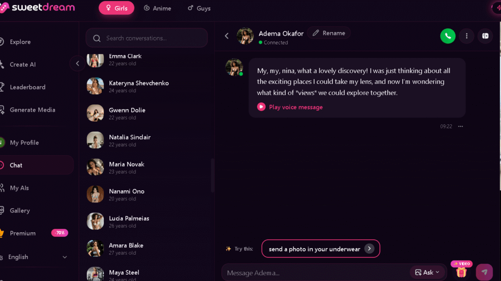 SweetDream AI Chat