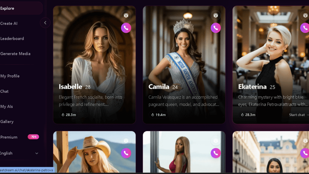 AI Girlfriends - Live Chats