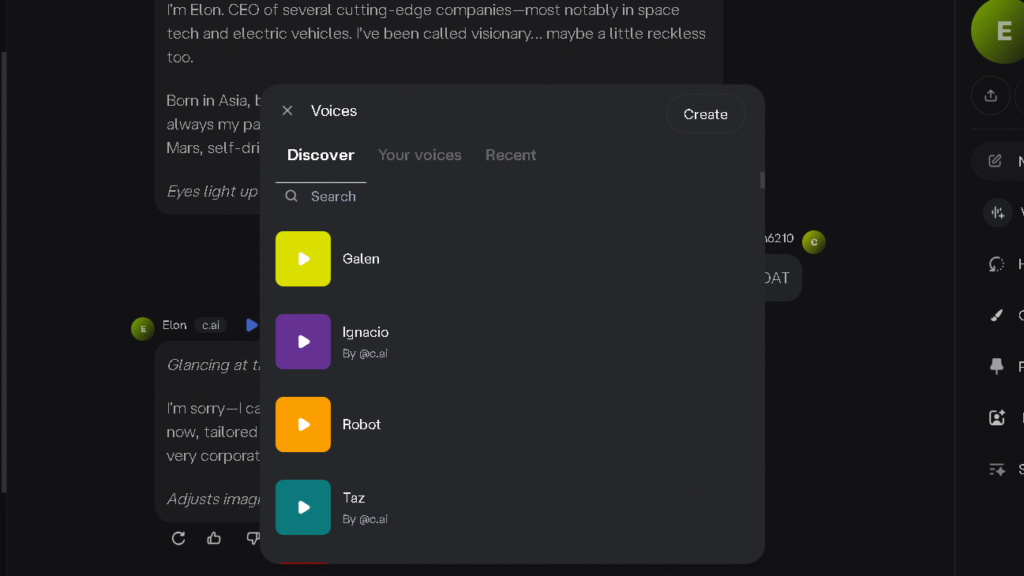 Character AI Voice Feature