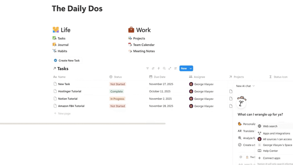 Notion AI Daily to DOS