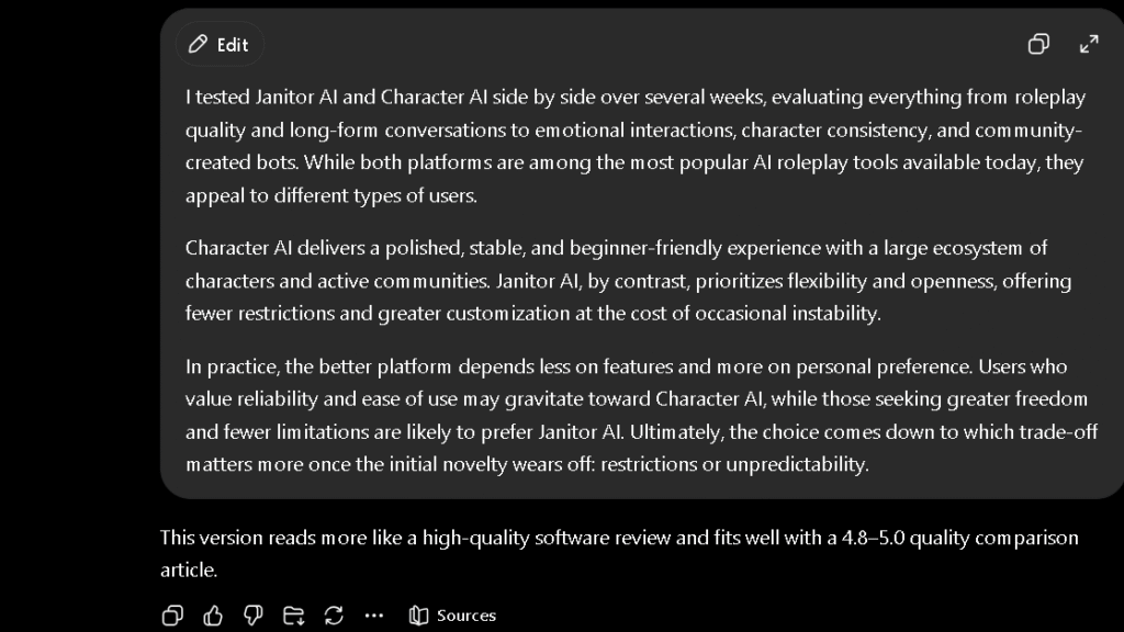 ChatGPT output — "Rewrite this blog introduction to sound more professional"