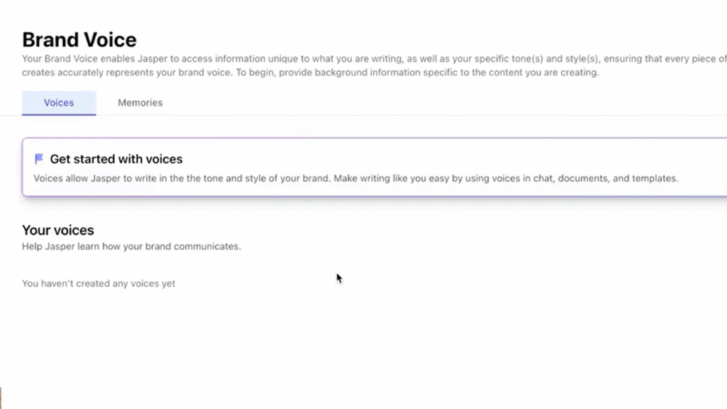 Brand Voice Feature