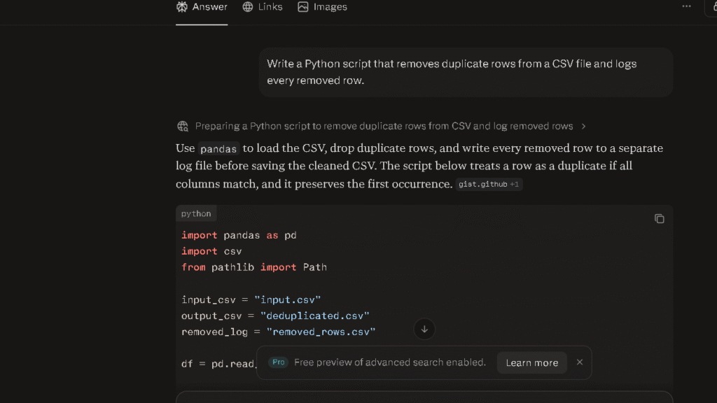 Perplexity Coding Test: Python Expense Tracker Example