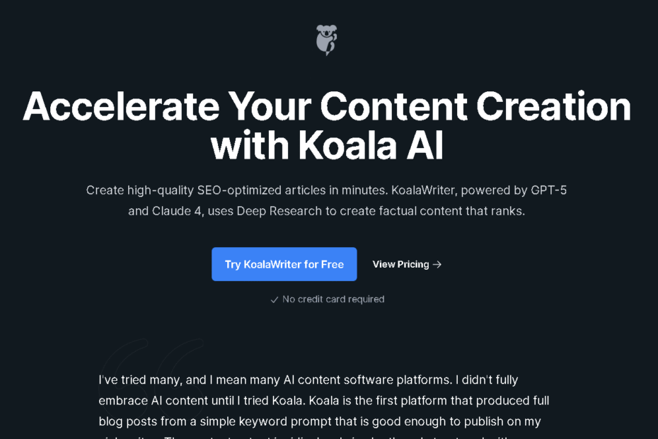 Koala ai writer
