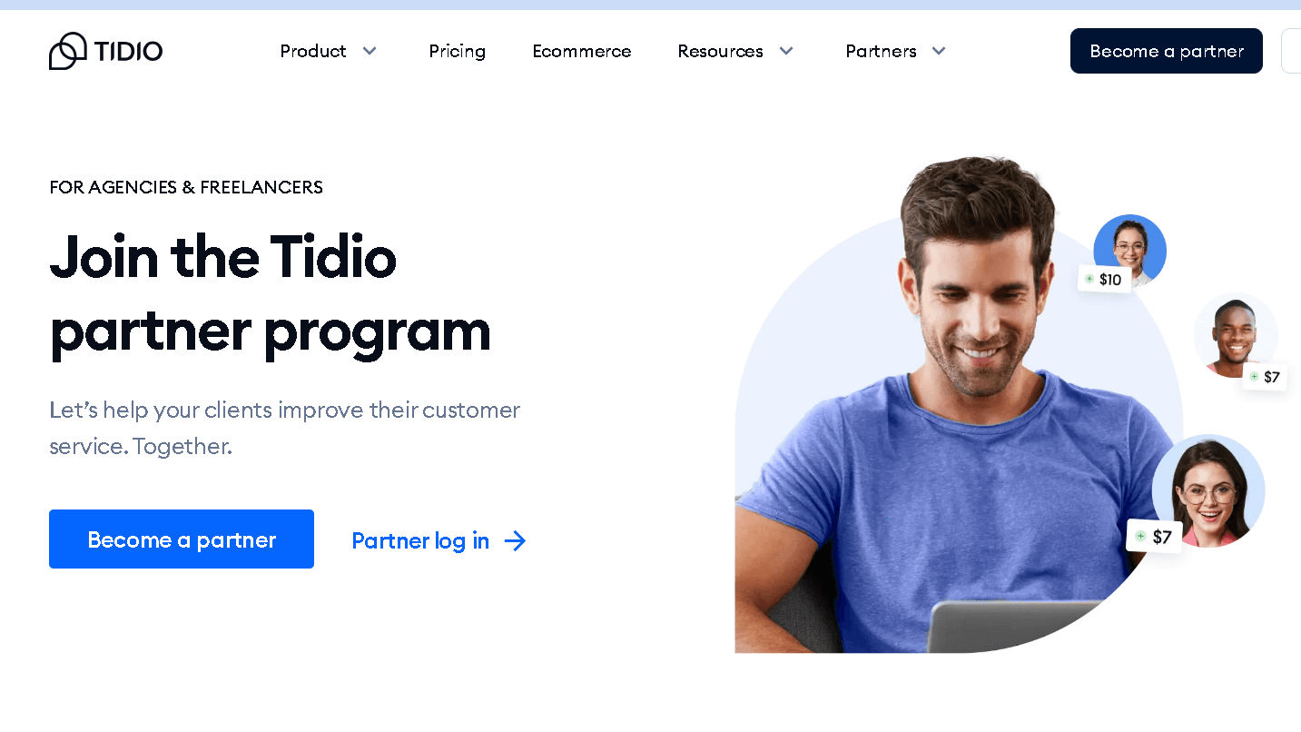 tidio.ai review of partner program