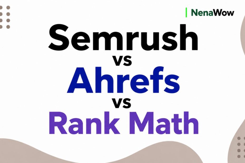 Semrush vs Ahrefs vs Rank Math