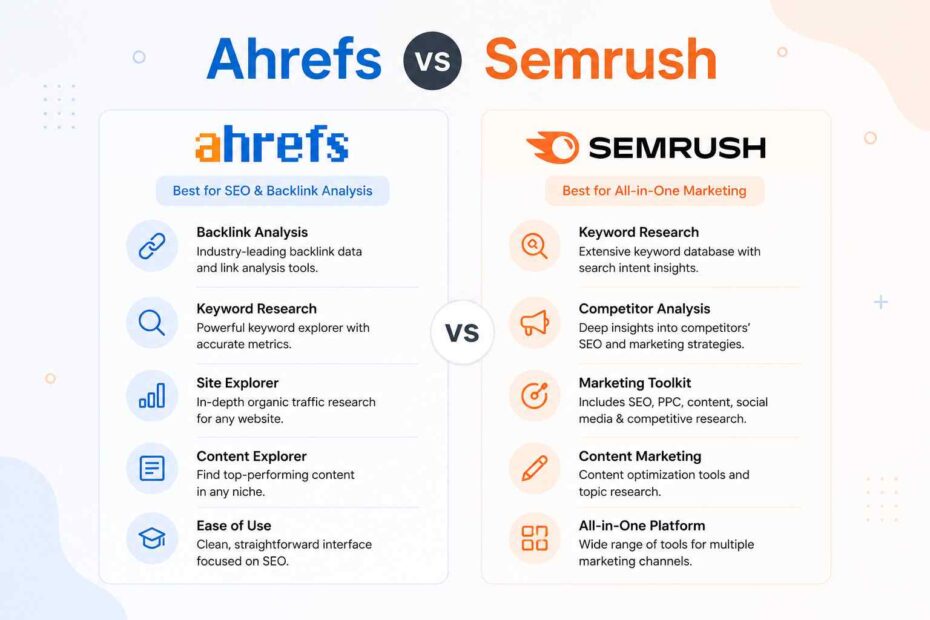 AHREFS VS SEMRUSH