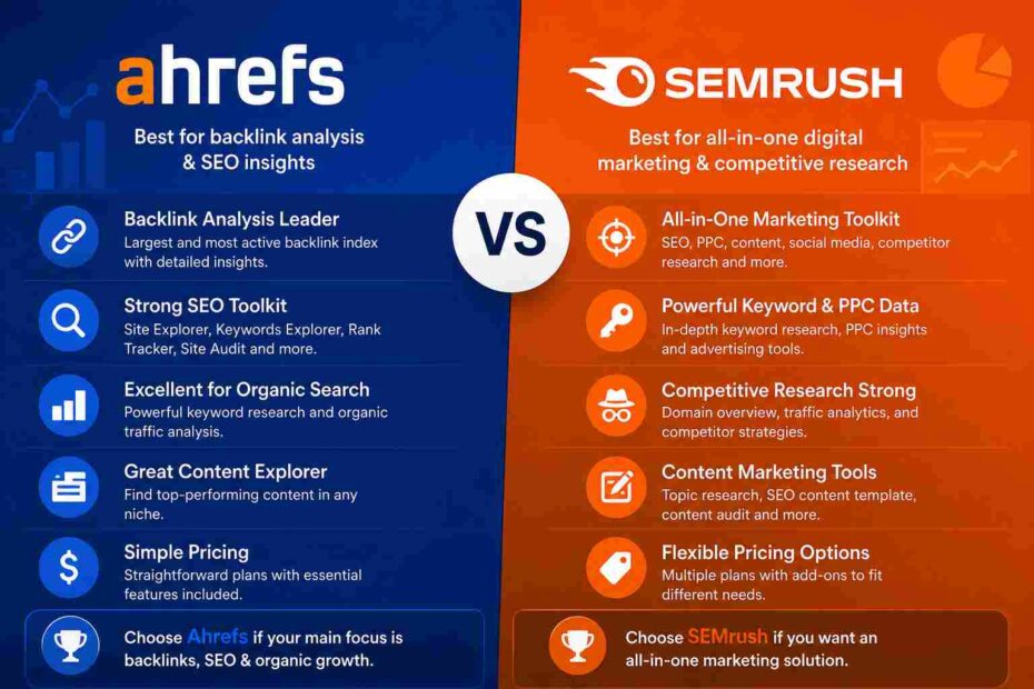 AHREFS VS SEMRUSH