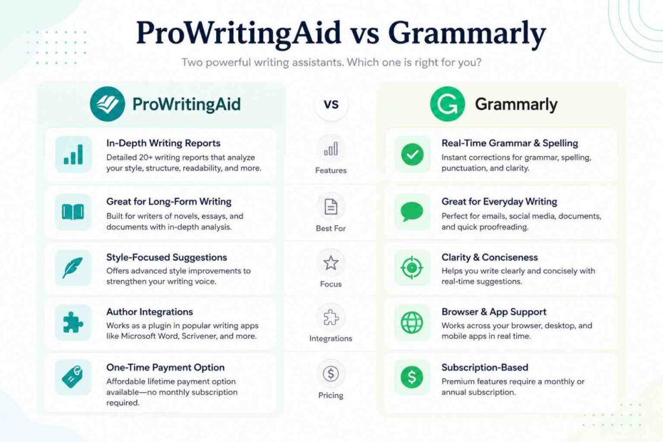ProWritingAid vs Grammarly