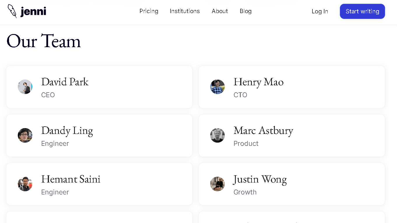 JENNI AI TEAM