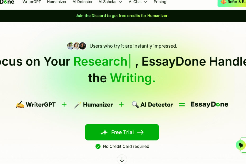 EssayDone ai-home page