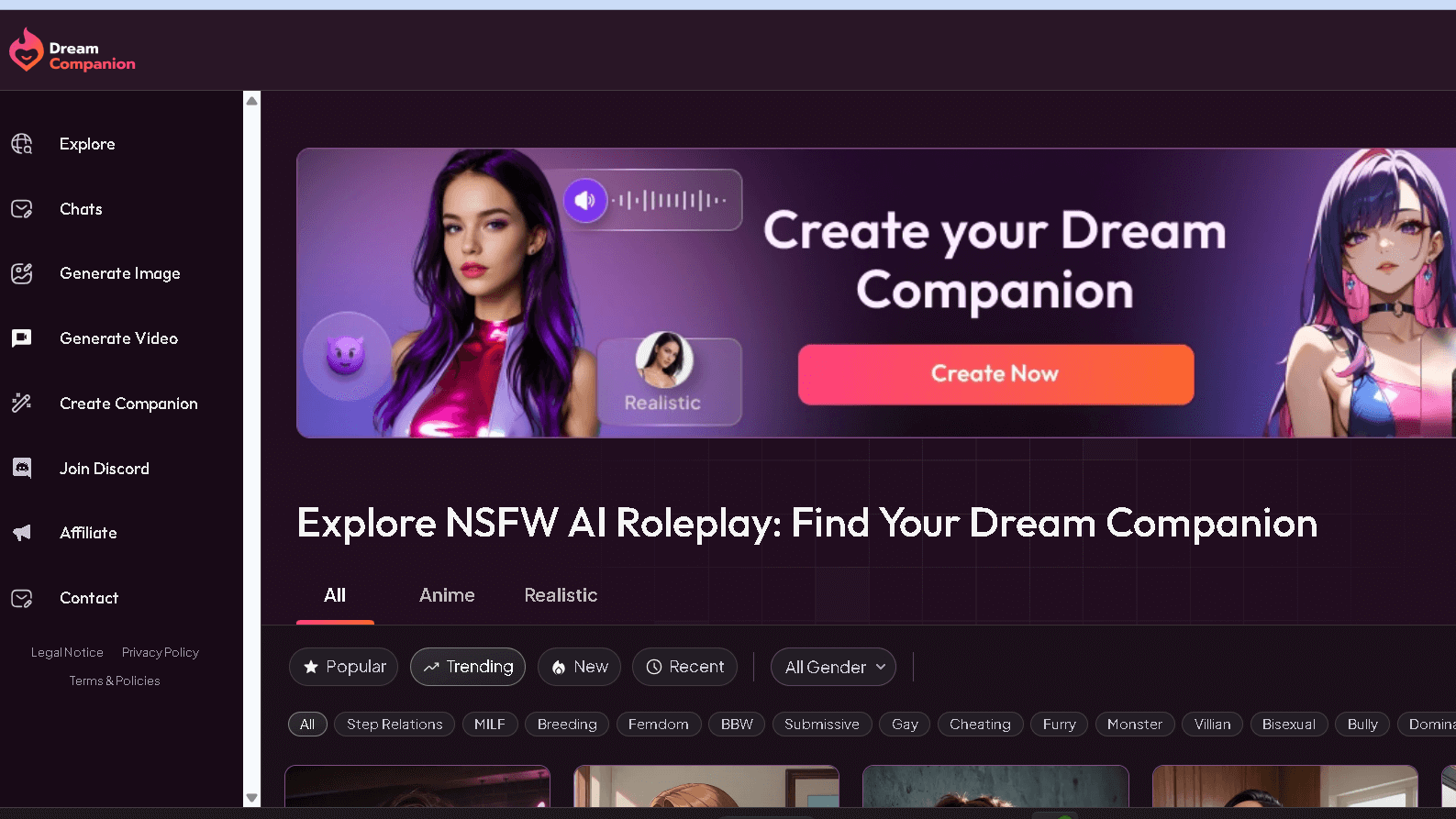 Candy ai alternative
Dream Companion