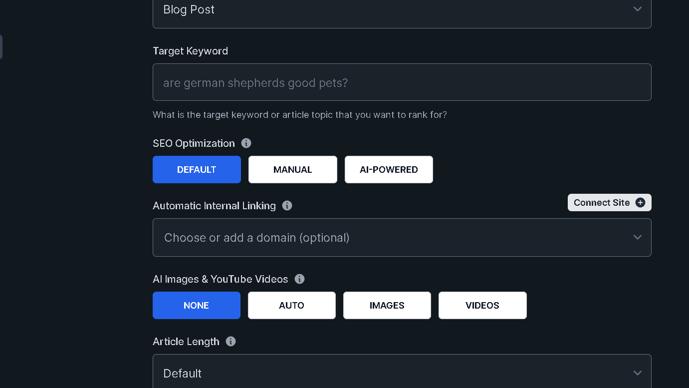 Koala ai writer-seo optimization feature