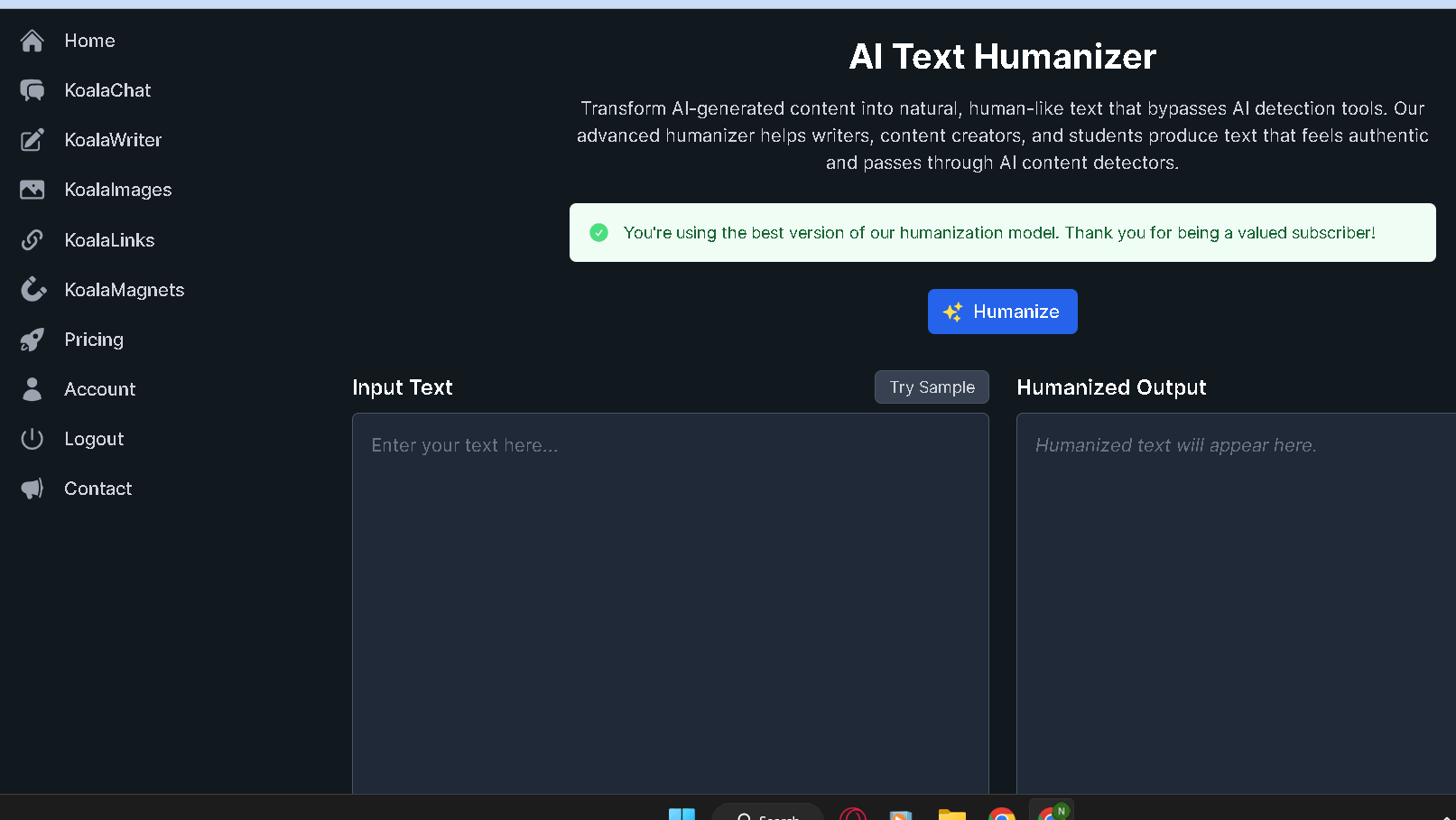 Koala ai text humanizer