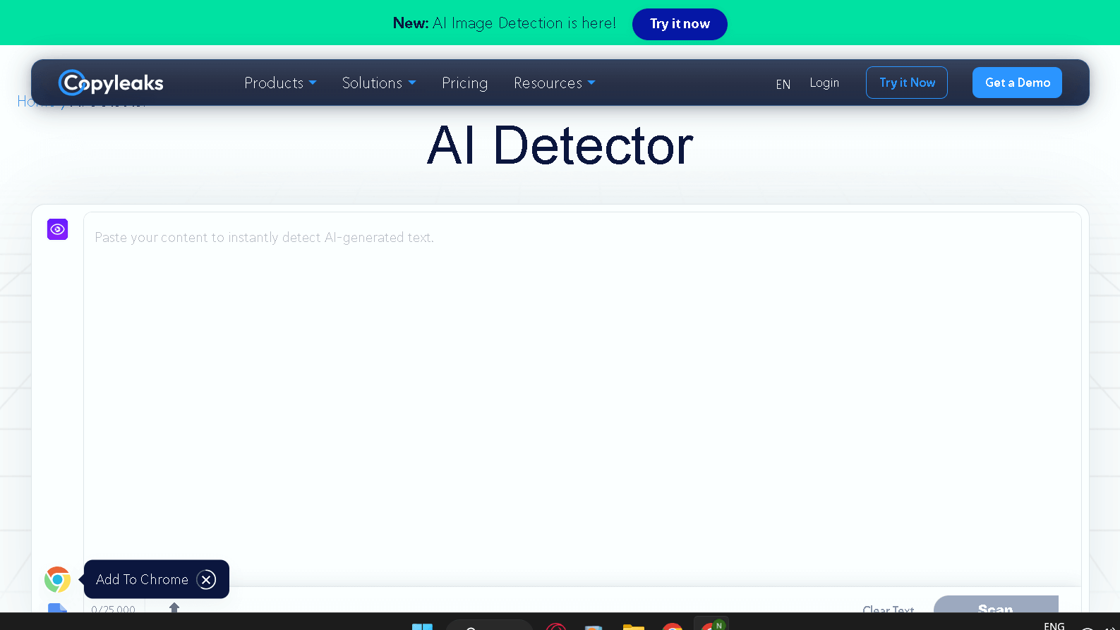 COPYLEAKS AI DETECTOR