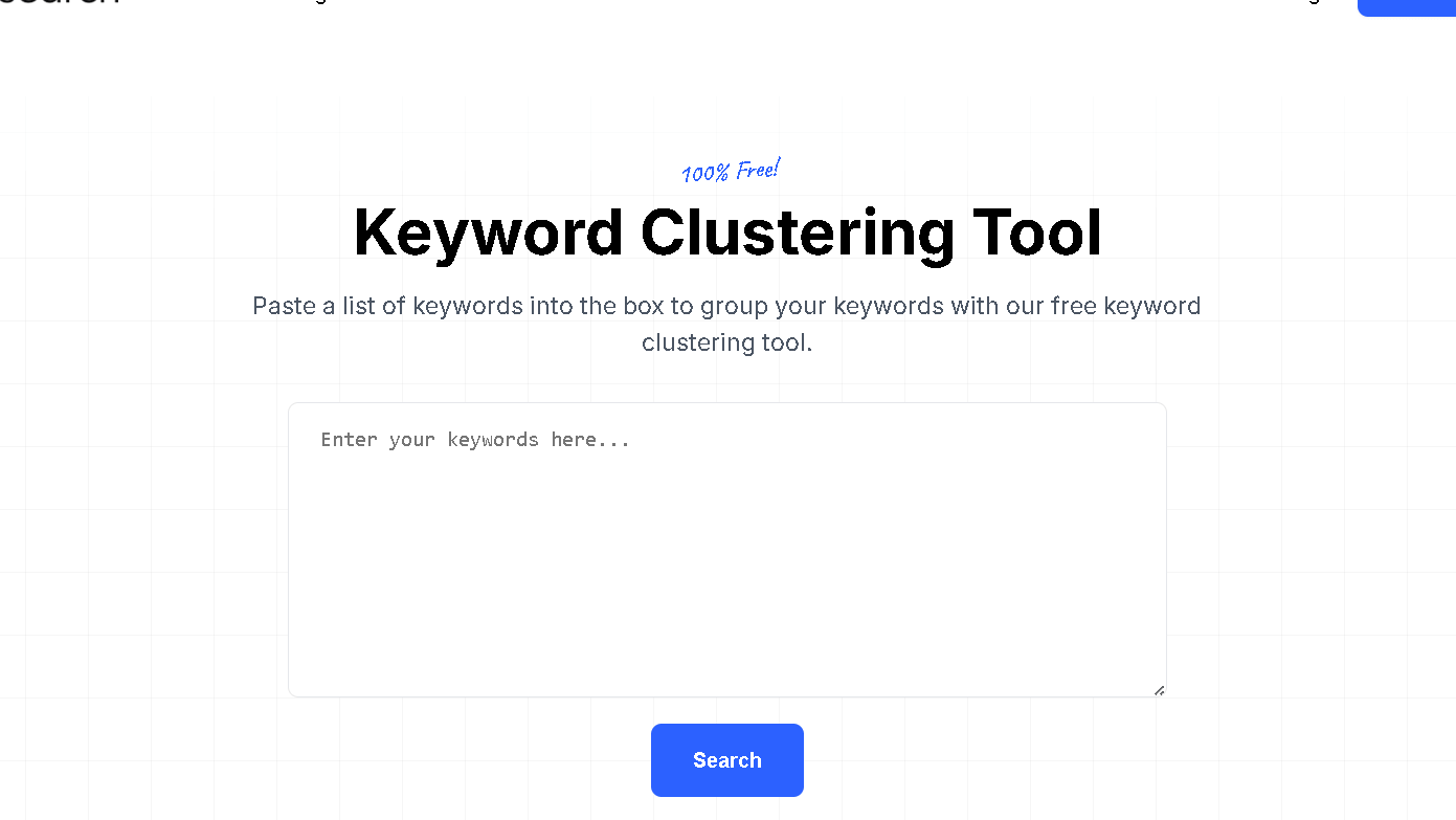 KeySearch Free Clustering Tool