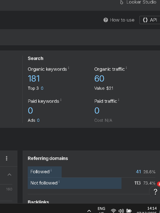 Ahrefs Free SEO Tools-organic traffic and keywords for nenawow.com