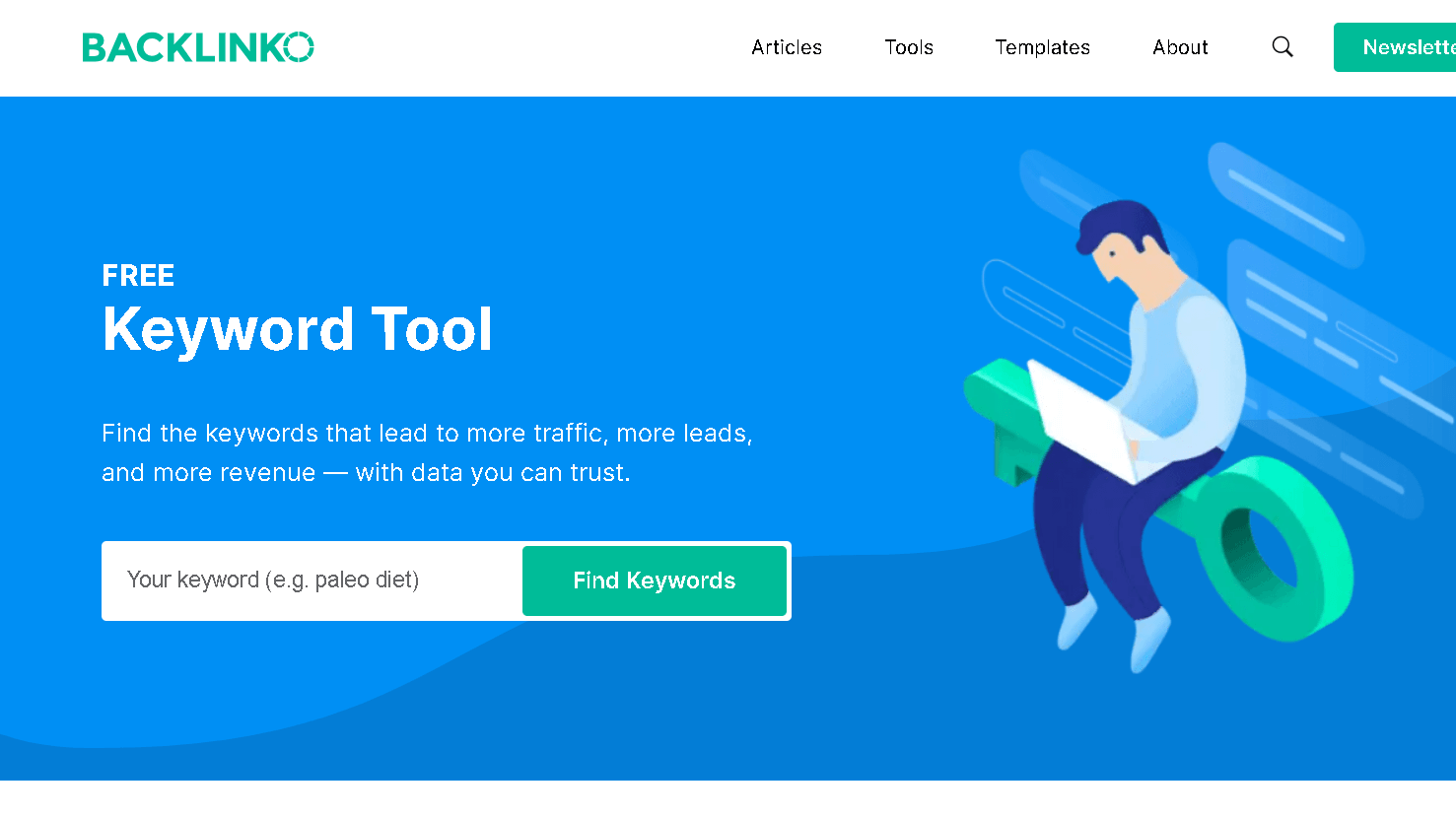 Free keyword tool Backlinko
