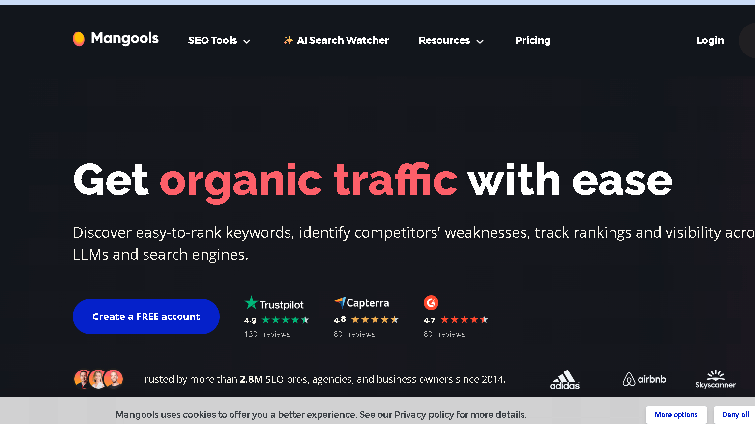 Ubersuggest alternative Mangools