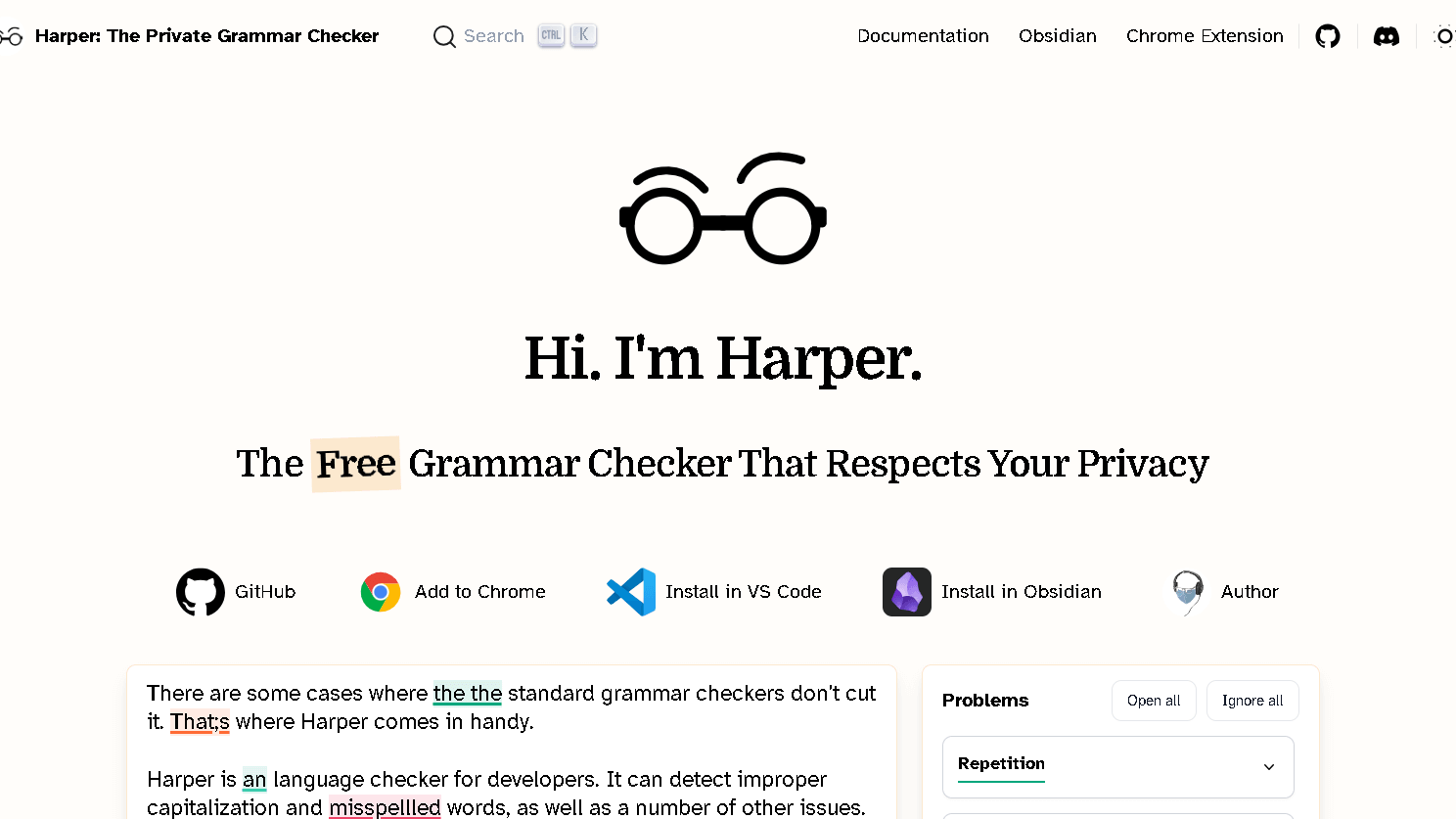 grammar checker harper