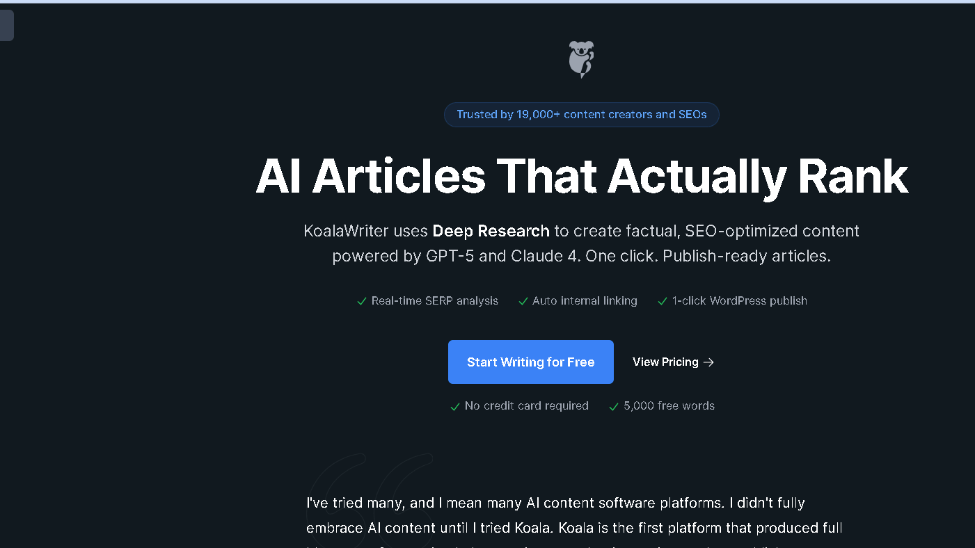 Kola writer home page