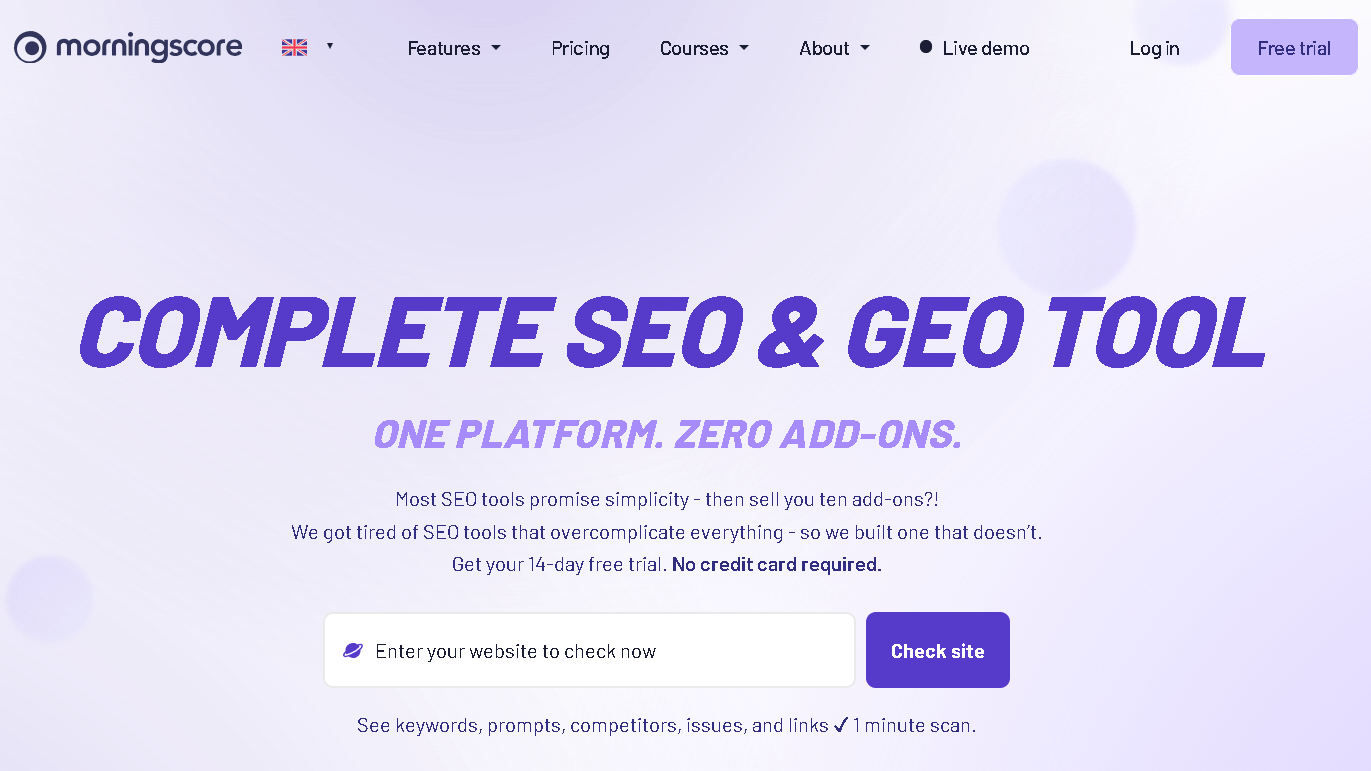 AI Overview SEO Rank Tracking Tool Morningscore