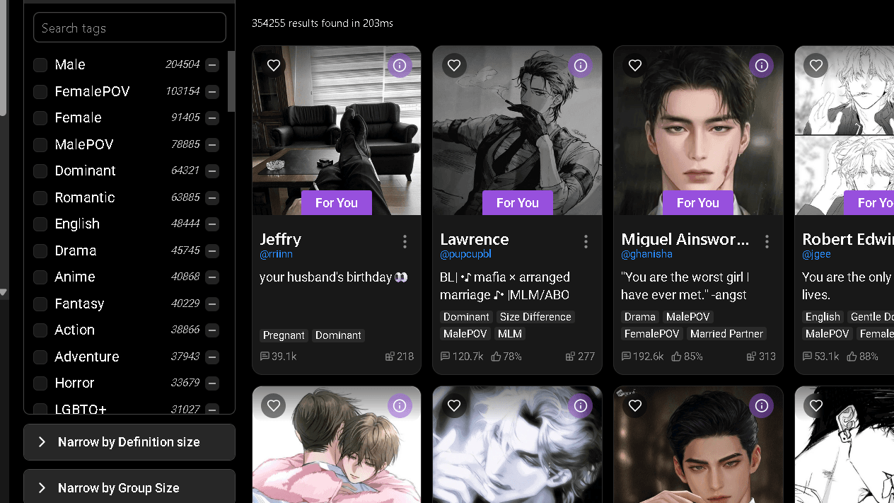 My User Interface on Spicychat