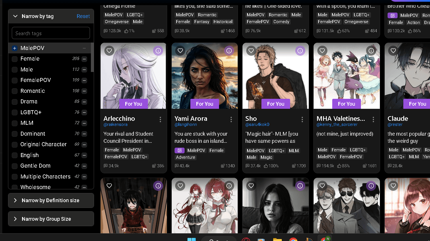 SpicyChat's Character Library