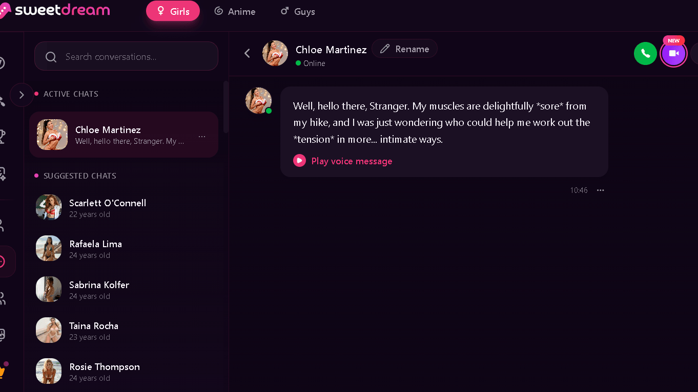 OurDream AI Chat Feature