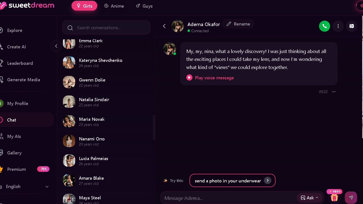 SweetDream AI Chat
