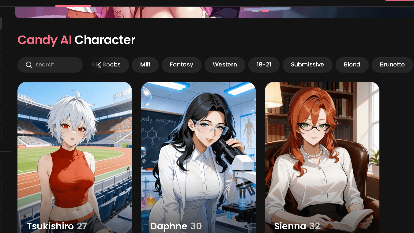 Candy AI Character Library