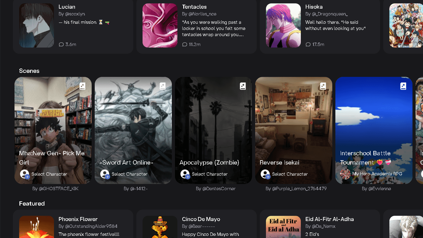 Character AI Library