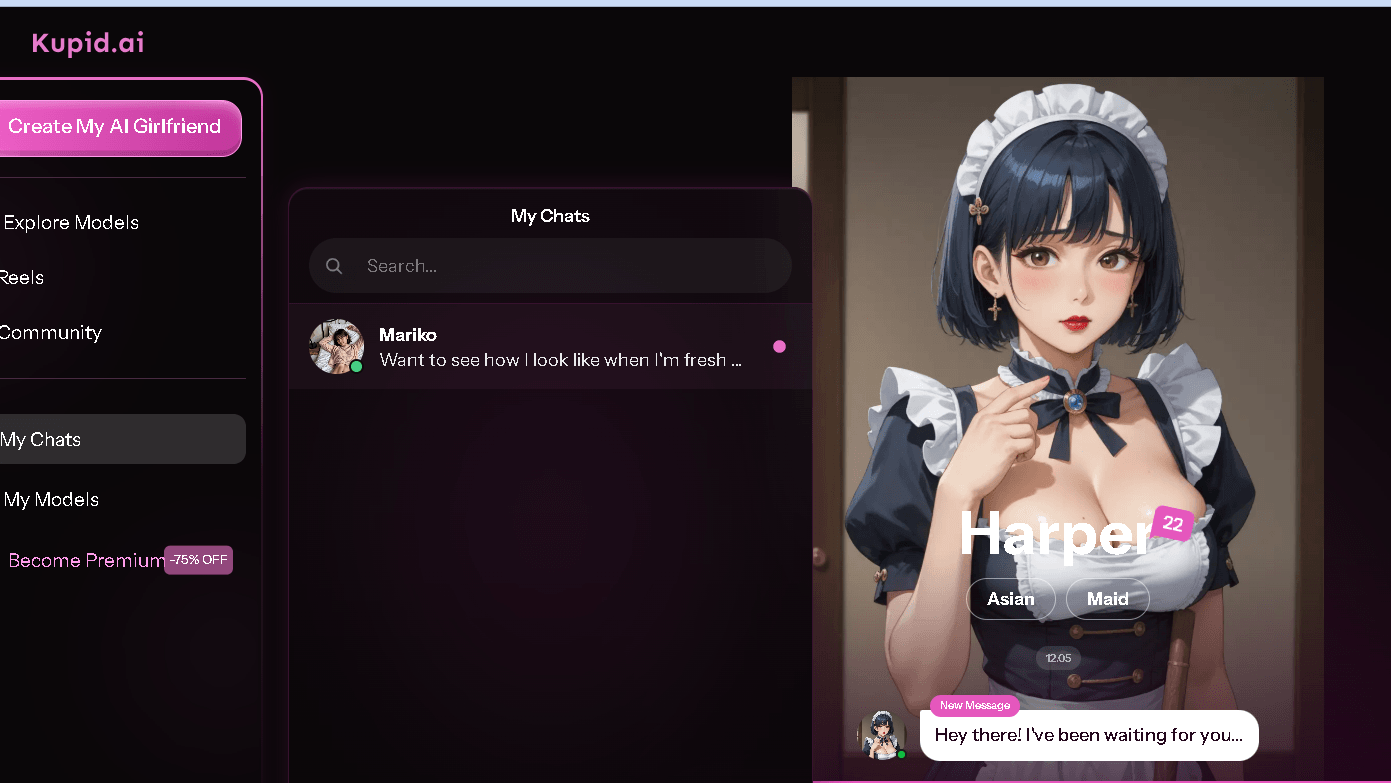 Kupid AI Chat Feature