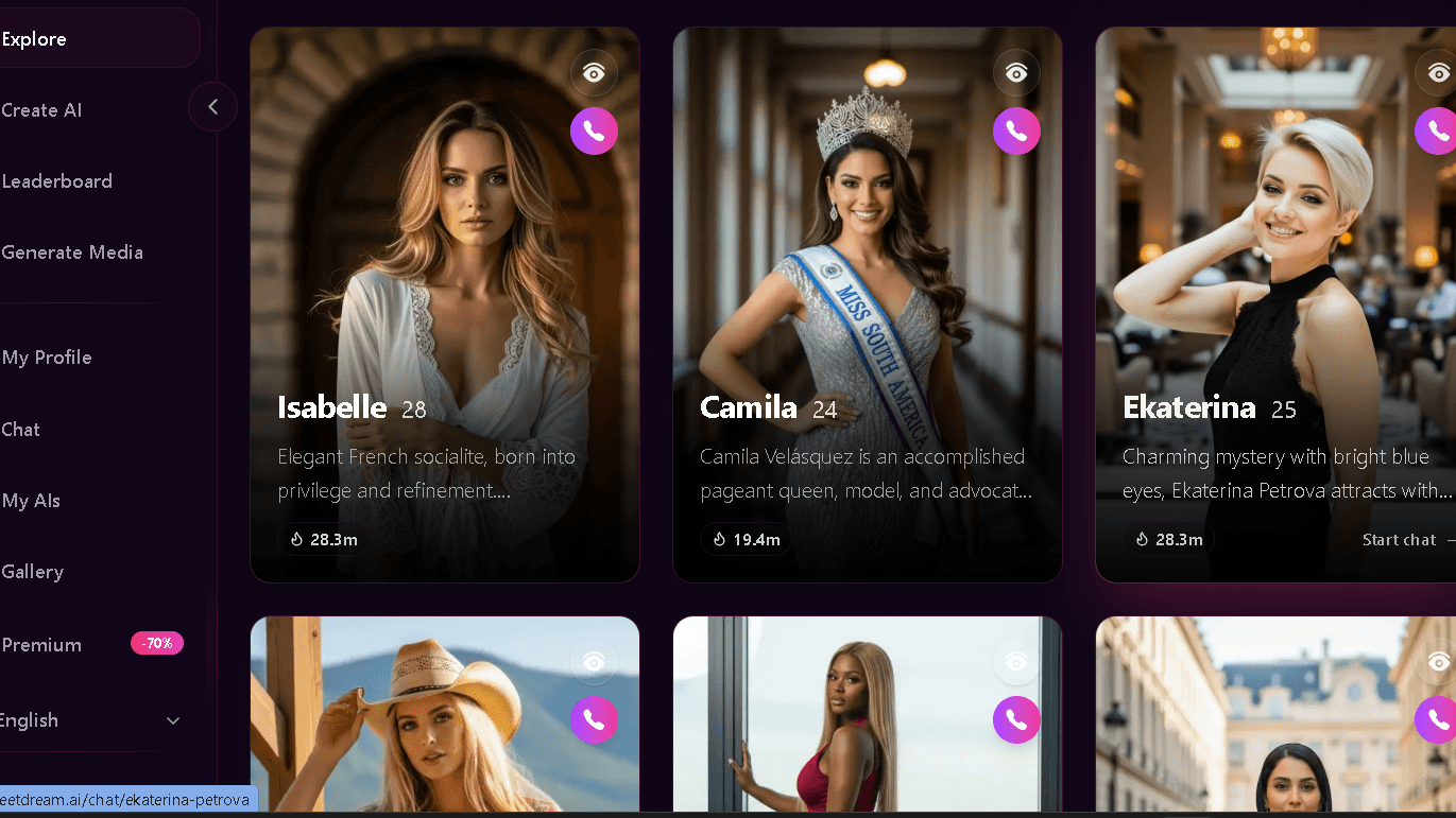 AI Girlfriends - Live Chats