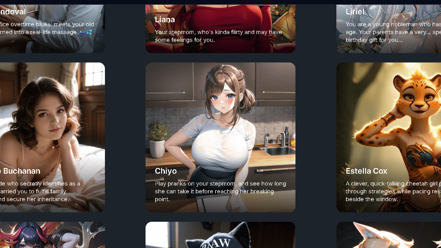 Character Library on GPTGirlfriend