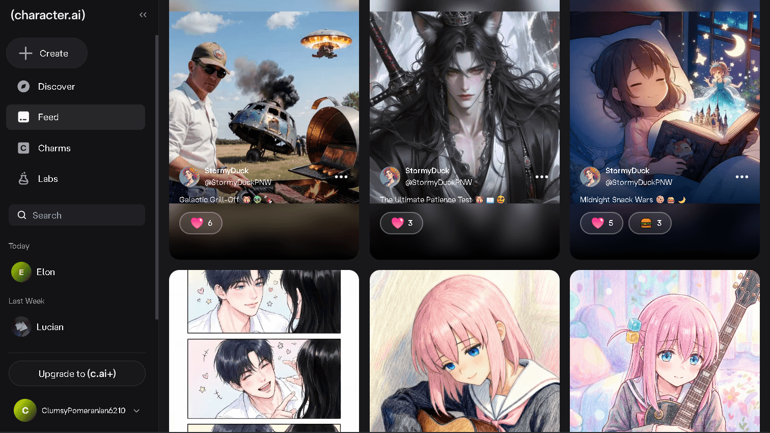 Character AI Feed