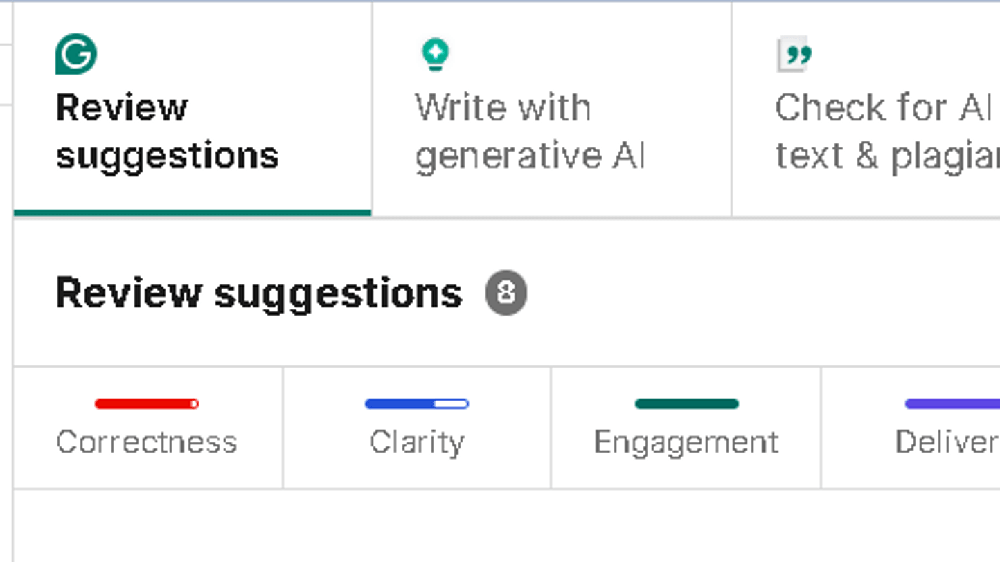 Writing Suggestions